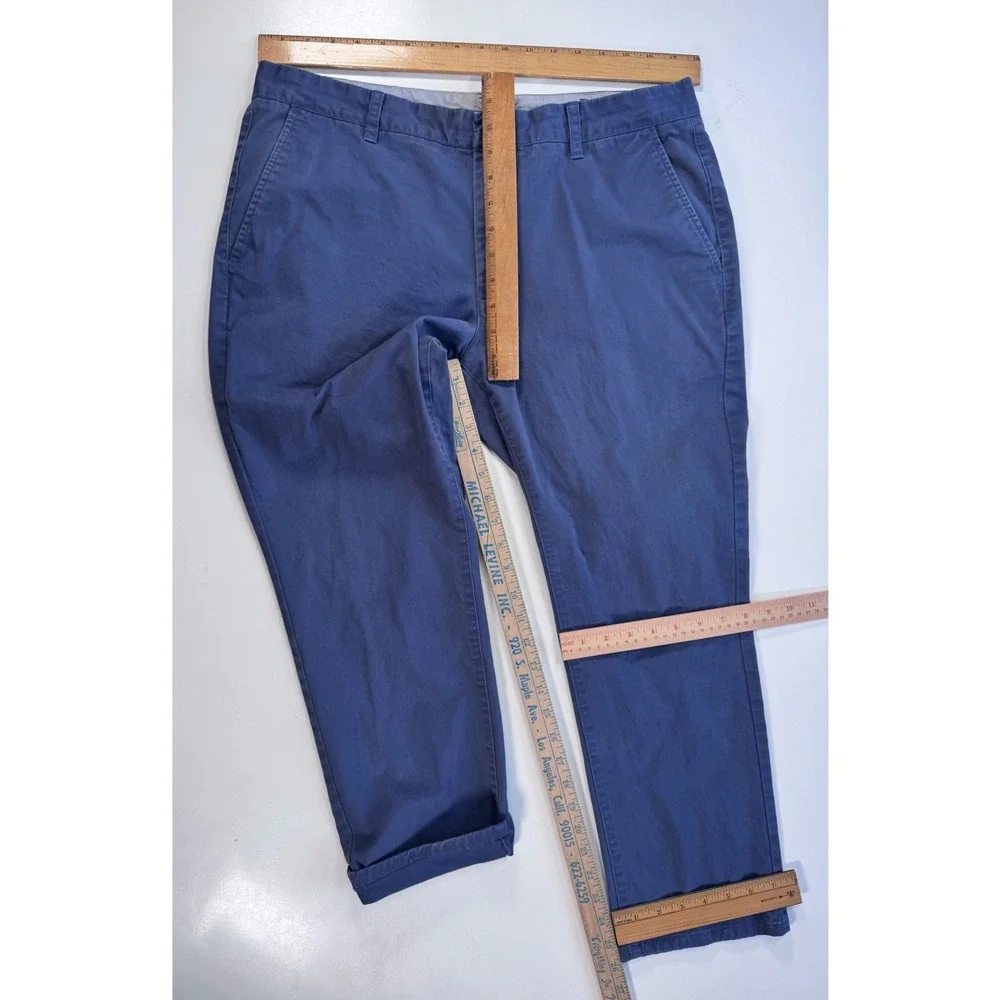 BONOBOS Tailored Chino Pant Mens 36x28 (actual 35x26) Blue